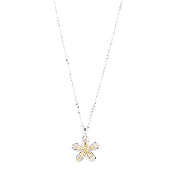 Paparazzi Jewelry Accessories - Botanical Ballad - Yellow Necklace - Vintage - Picture 7 of 8